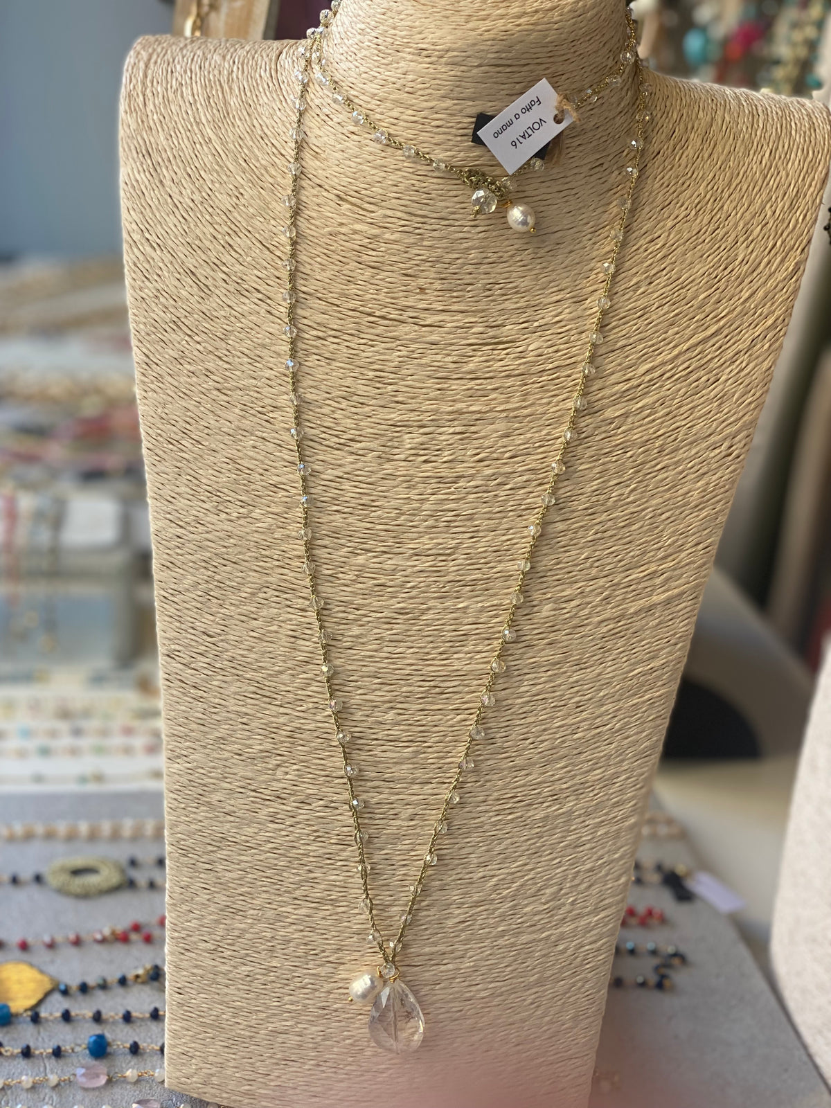 Collana lunga “Le Cristalline “