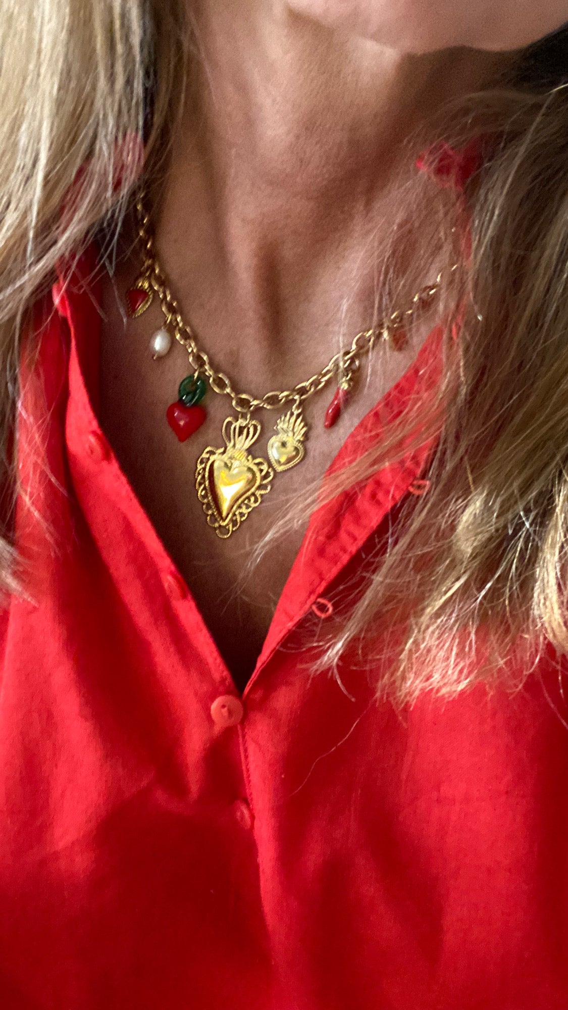 Girocollo cuori sacri