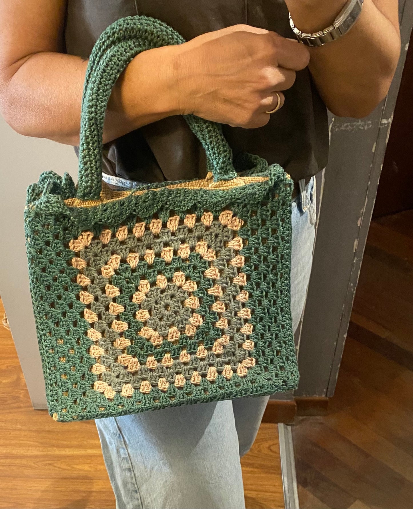 Mini shopper uncinetto