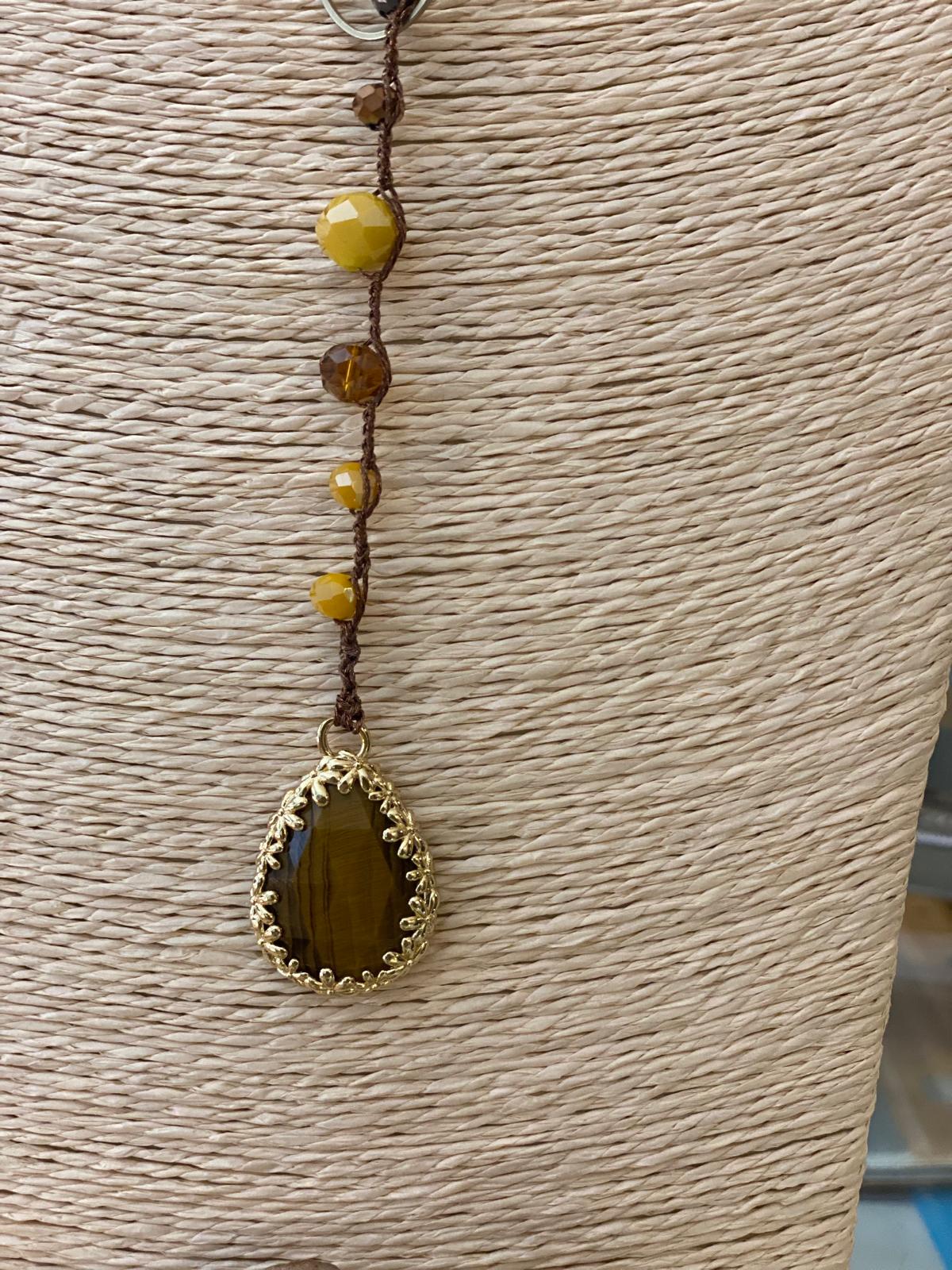 Collana lunga pietre dure "Le Giravolte"