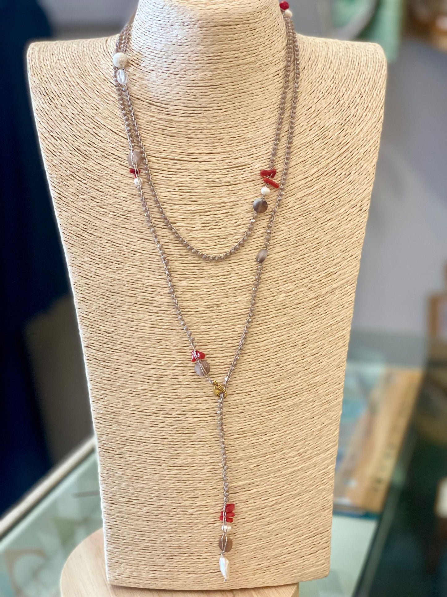 Collana lunga “Le Coralline“
