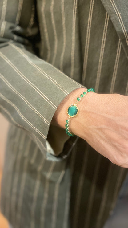 Braccialetti cristalli con centrale