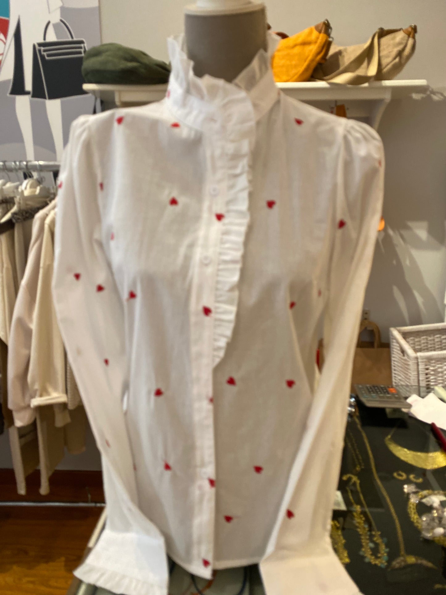 Camicie ricamate 100%cotone