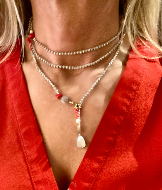 Collana lunga “Le Coralline“