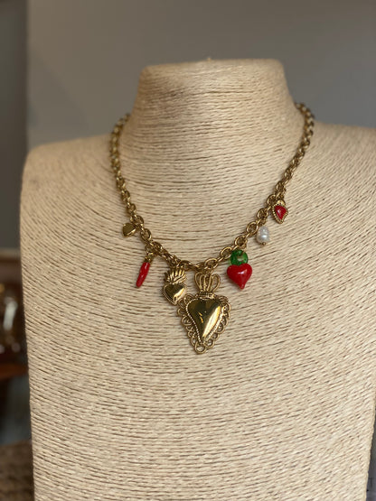 Girocollo cuori  sacri