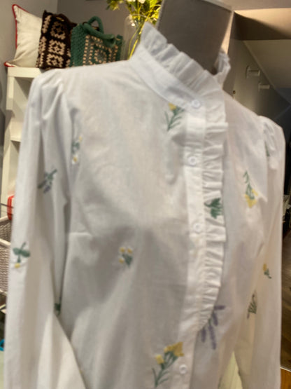 Camicie ricamate 100%cotone