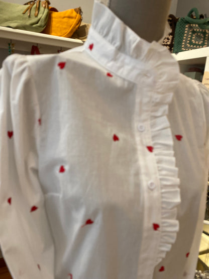Camicie ricamate 100%cotone
