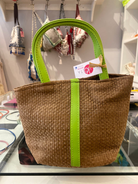 Mini shopper paglia personalizzabili