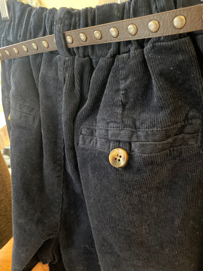 Pantaloni velluto con elastico