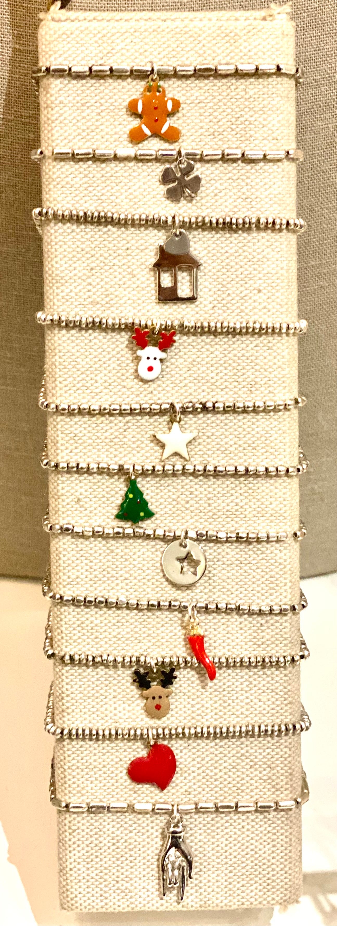 Braccialetti Natale pepitine