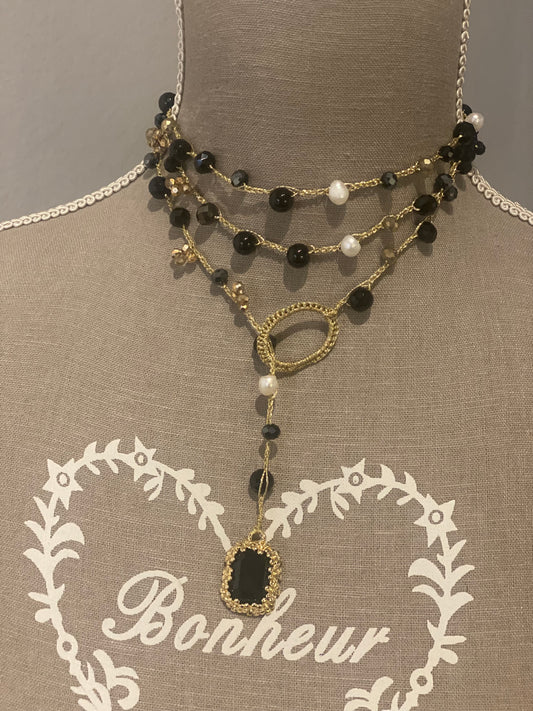 Collane lunghe pietre dure perle e cristalli                “Le Giravolte “