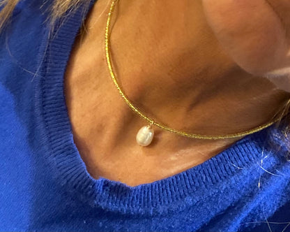 Girocolli magnetici con perle di fiume