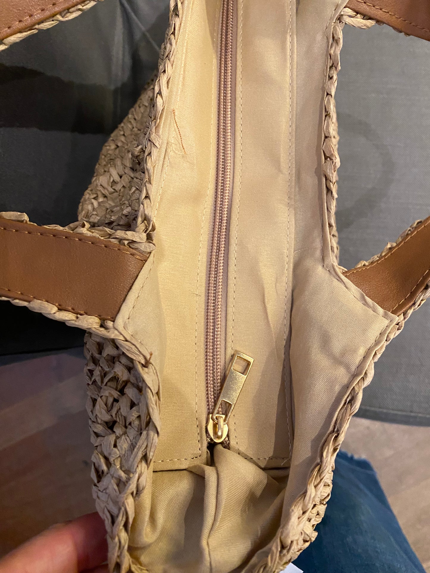 Borsa shopper in rafia