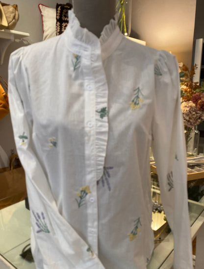 Camicie ricamate 100%cotone