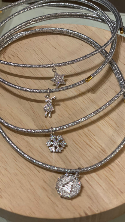 Girocolli magnetici con pendente in zirconi