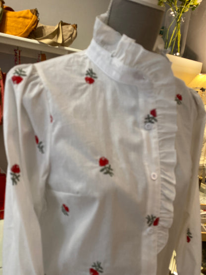 Camicie ricamate 100%cotone