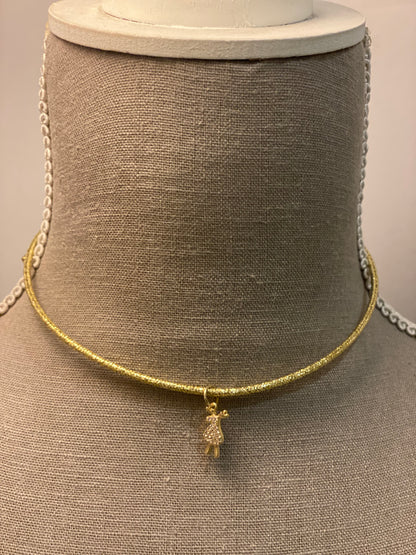 Girocolli magnetici con pendente in zirconi