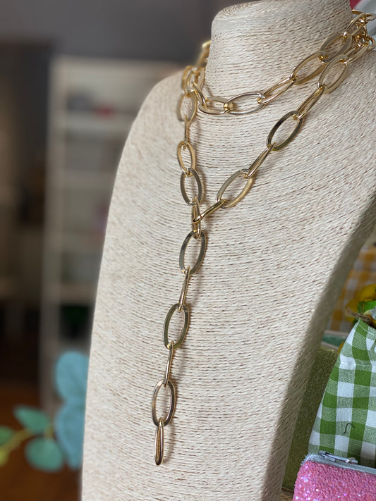 Collana lunga in alluminio