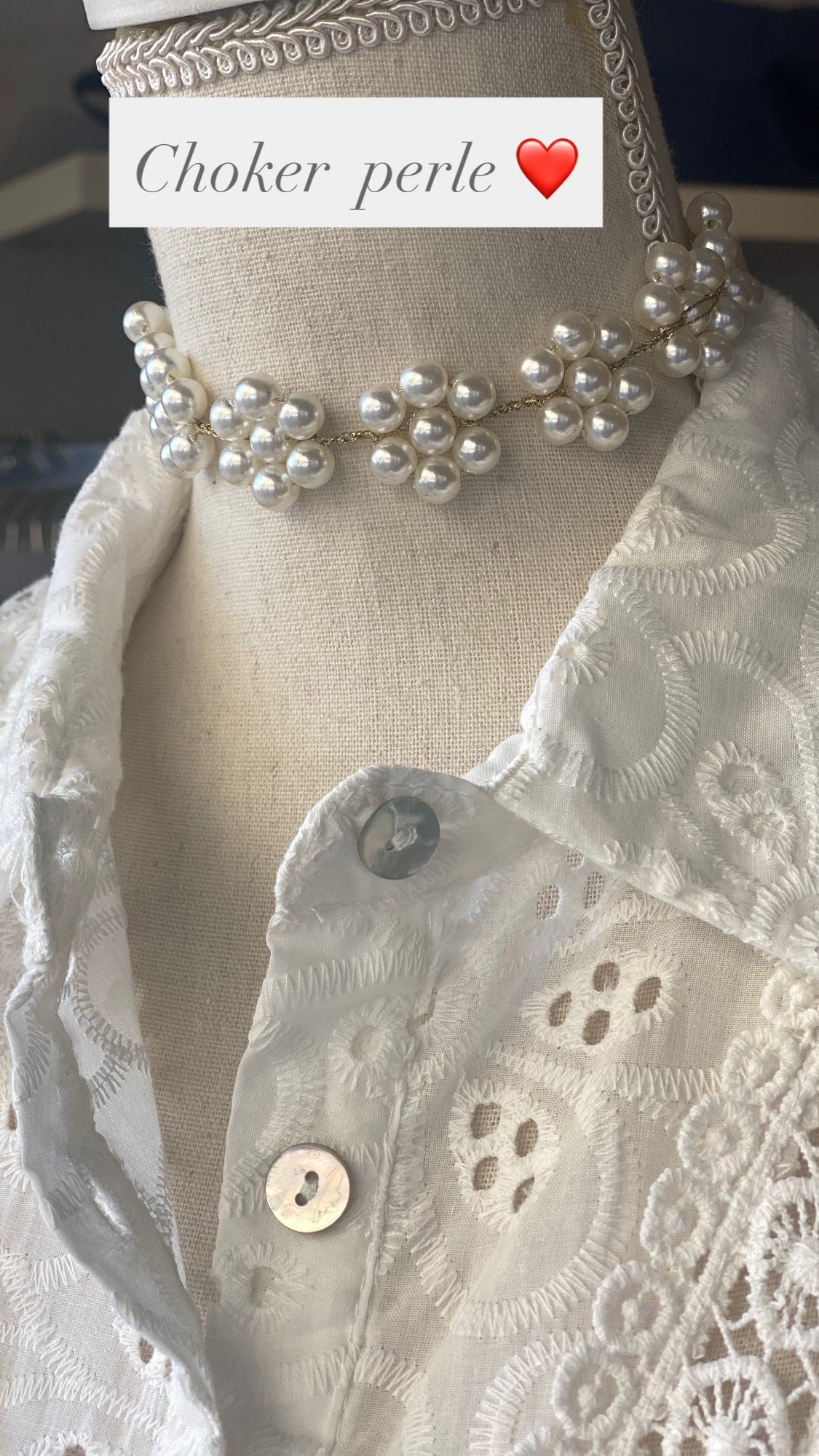 Choker perle