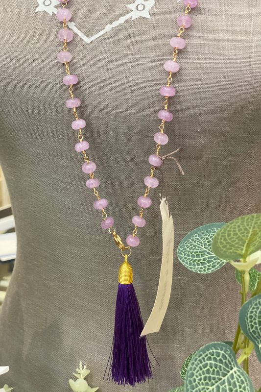 Collana m Pietre Dure con nappa