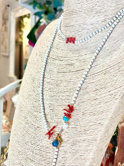 Collana lunga              “Le Coralline”