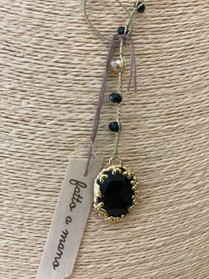 Collana lunga in pietre dure "Le Giravolte"